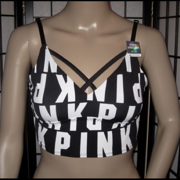 VS *NWT* Pink Strappy Sports Bra - Picture 4 of 8